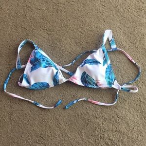 Palm Leaves Swim Top